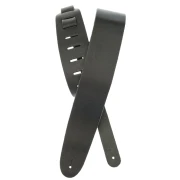 D'Addario 25BL00 Basic Leather Guitar Strap (Black)