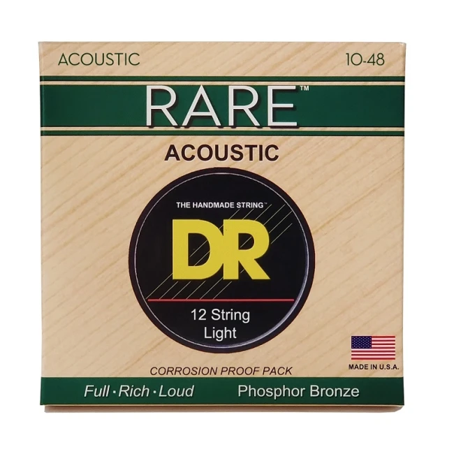 DR RPL-10/12 RARE Acoustic Phosphor Bronze - 12 String 10-48