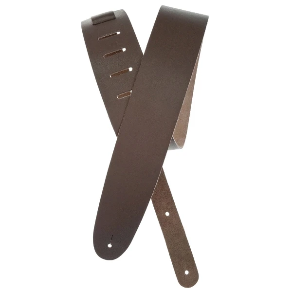 D'Addario 25BL01 Basic Leather Guitar Strap (Brown)