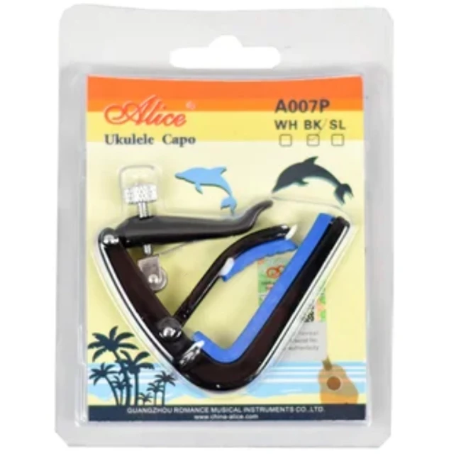Каподастр для укулеле Alice A007P/BK