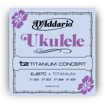 D'Addario EJ87C Titanium Ukulele Concert D'Addario EJ87C Titanium Ukulele Concert