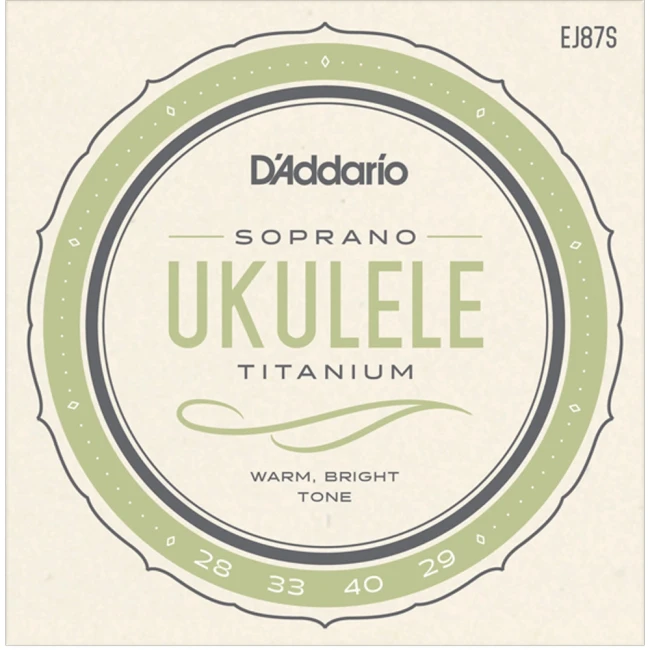 Струны для укулеле сопрано D'Addario EJ87S Titanium Ukulele Soprano Струны для укулеле сопрано D'Addario EJ87S Titanium Ukulele Soprano