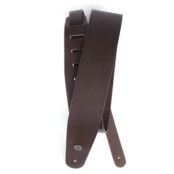 D'Addario 25L01-DX Deluxe Leather Guitar Strap (Brown)