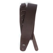 D'Addario 25L01-DX Deluxe Leather Guitar Strap (Brown)