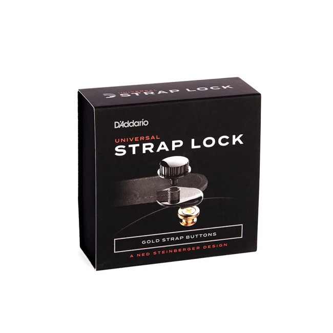 D'Addario PW-SLS-03 Universal Strap Lock System (Gold)