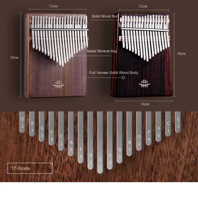 Hluru KC17 Rosewood (17 нот, червоне дерево) Hluru KC17 Rosewood (17 нот, червоне дерево)