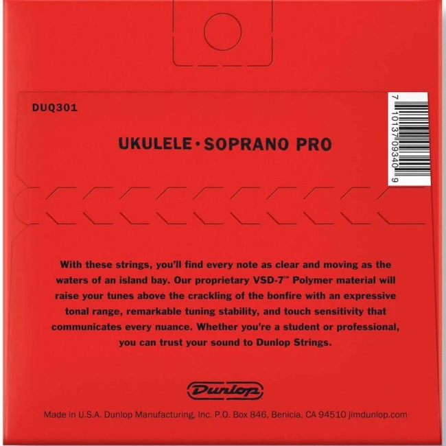 Струны для укулеле сопрано Dunlop DUQ301 Ukulele Soprano Pro