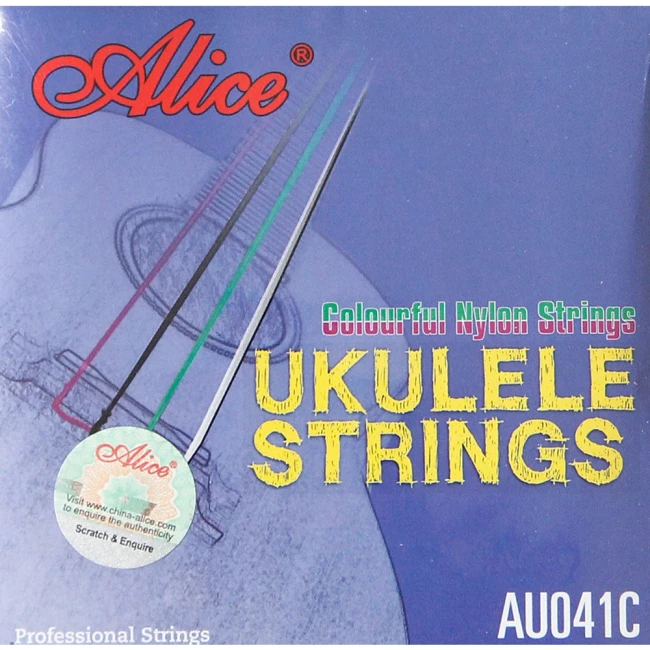Струны для укулеле цветные Alice AU041C
