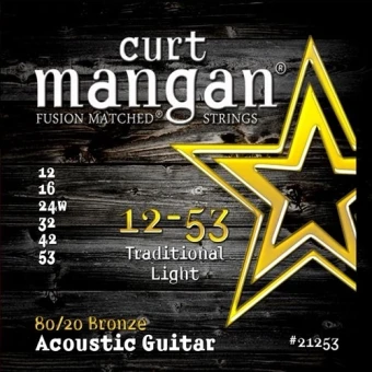 Curt Mangan 21253 Traditional Light 80/20 Bronze 12/53 Curt Mangan 21253 Traditional Light 80/20 Bronze 12/53