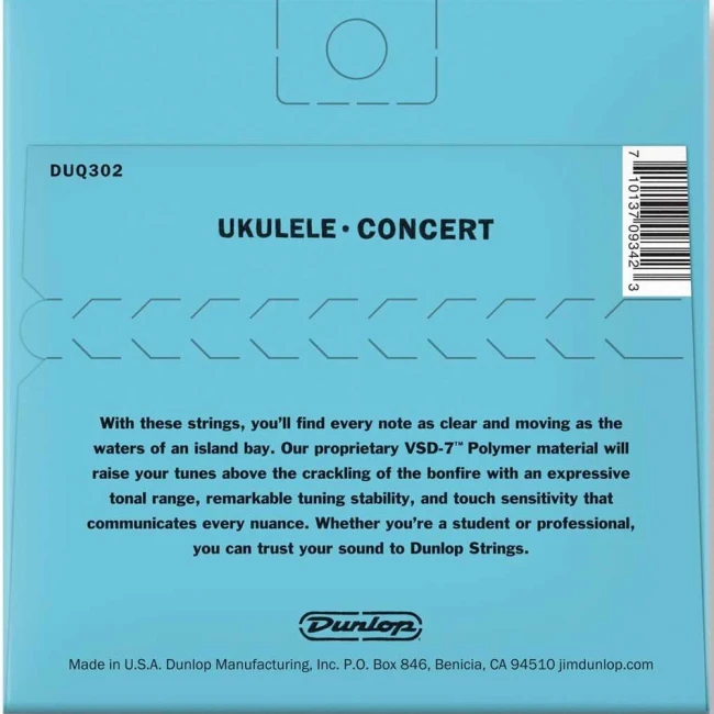Струны для укулеле концерт Dunlop DUQ302 Ukulele Concert