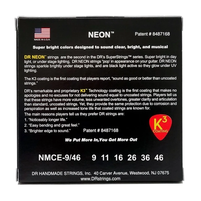 DR NMCE-9/46 NEON Multi-Color Electric - Light Heavy 9-46 DR NMCE-9/46 NEON Multi-Color Electric - Light Heavy 9-46