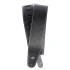 D'Addario 25LS00-DX Deluxe Leather Guitar Strap (Black with Contrast Stitch)
