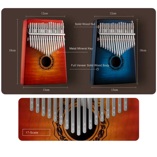 Hluru KG17 Maple Blue (17 нот, клен) Hluru KG17 Maple Blue (17 нот, клен)