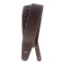 D'Addario 25LS01-DX Deluxe Leather Guitar Strap (Brown with Contrast Stitch)