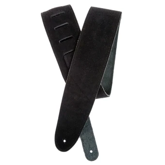 D'Addario 25SS00-DX Suede Guitar Strap (Black)