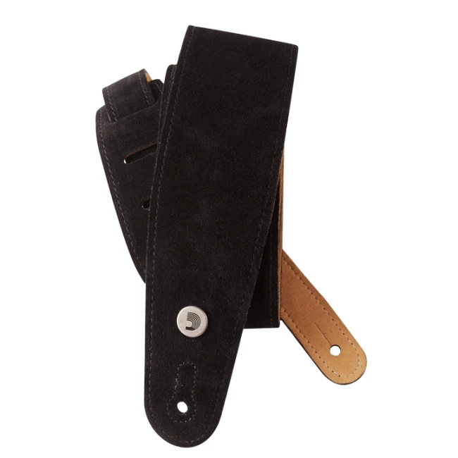 D'Addario 25SS00-DX Suede Guitar Strap (Black) D'Addario 25SS00-DX Suede Guitar Strap (Black)