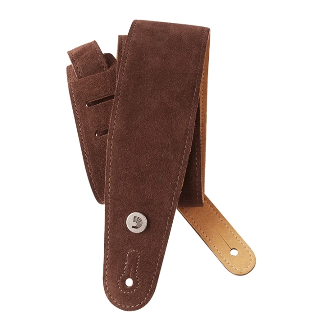 D'Addario 25SS01-DX Suede Guitar Strap (Cognac)