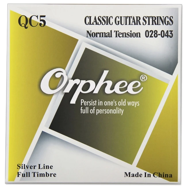 Orphee QC5 Clear Nylon Silver Normal Tension 28-43