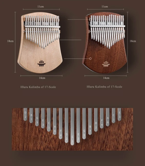 Hluru KA17 Maple (17 нот, клен)