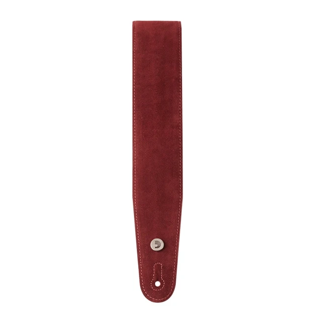 D'Addario 25SS03-DX Suede Guitar Strap (Burgundy)