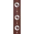 D'Addario 25SSC01 Deluxe Leather Guitar Strap (Conchos, Brown)