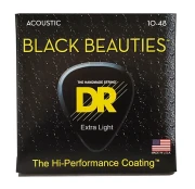 DR BKA-10 BLACK BEAUTIES Acoustic - Extra Light 10-48