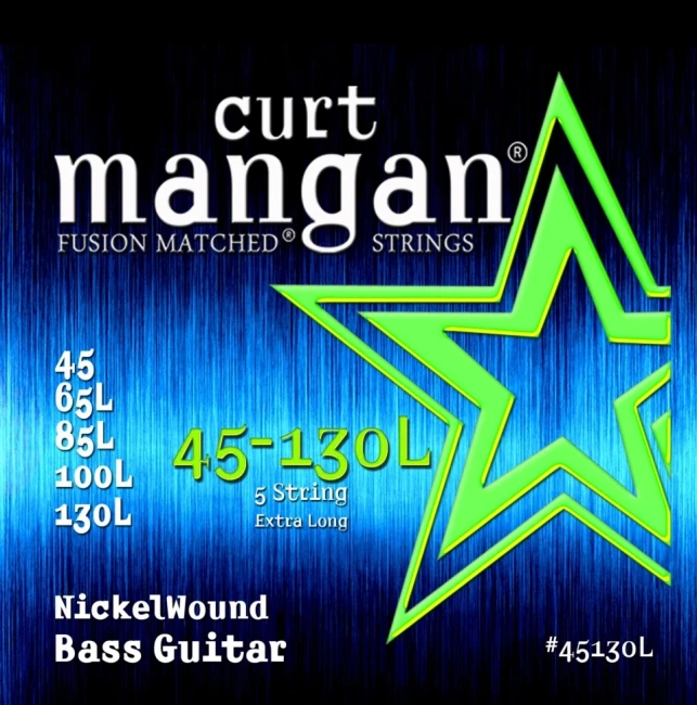 Curt Mangan 45130L Extra Long Nickel 5-String 45/130