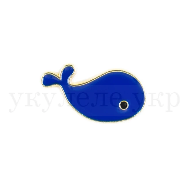 Металевий значок брошка, пін з металу "Кит" (pin0028)
