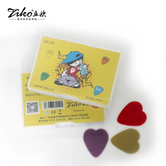 Ziko DG-K3 Heart Shape Guitar Picks