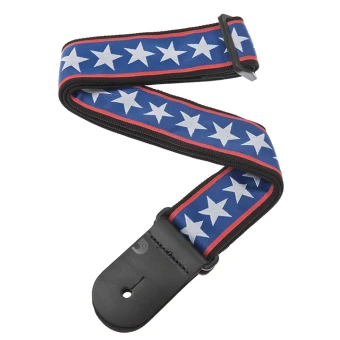 D'Addario 50A10 Nylon Woven Guitar Strap (Stars And Stripes)