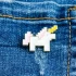 Металевий значок брошка, пін з металу "Єдиноріг" (pin0030)