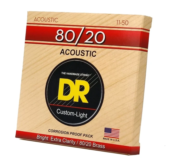 DR HA-11 HI-BEAM Acoustic 80/20 Bronze - Custom Light 11-50 DR HA-11 HI-BEAM Acoustic 80/20 Bronze - Custom Light 11-50