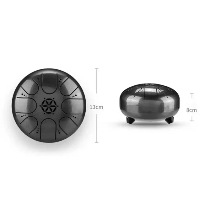 Глюкофон Hluru TCT8-5 Champagne 5" (13см) 8 нот Tongue Drum Titanium Steel