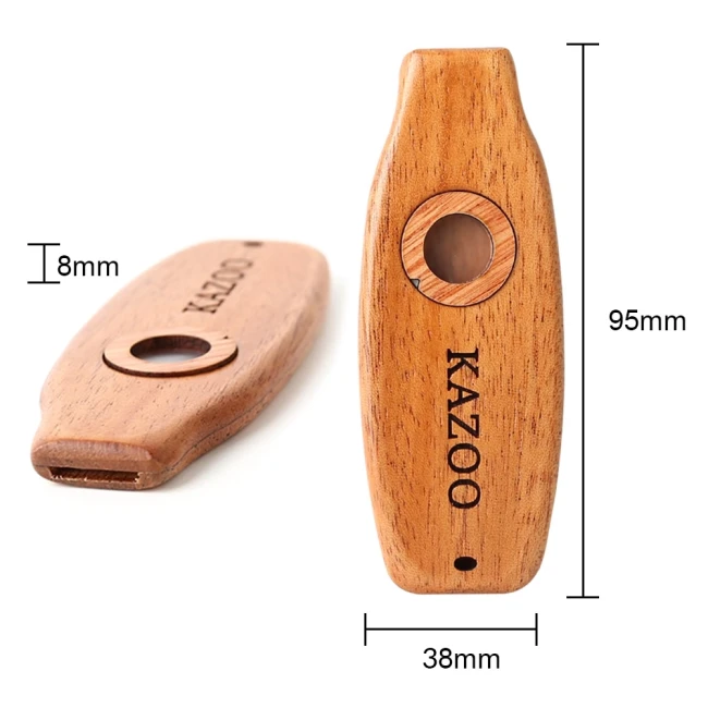 Overtone Wooden Kazoo Oval Overtone Wooden Kazoo Oval