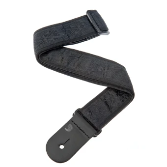 D'Addario 50B01 Nylon Woven Guitar Strap (Black Satin)