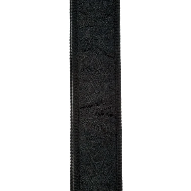 D'Addario 50B01 Nylon Woven Guitar Strap (Black Satin)
