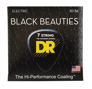 DR BKE7-10 BLACK BEAUTIES Electric - Medium 7-String 10-56 DR BKE7-10 BLACK BEAUTIES Electric - Medium 7-String 10-56