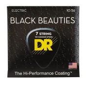 DR BKE7-10 BLACK BEAUTIES Electric - Medium 7-String 10-56