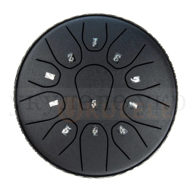 Глюкофон Hluru TOX11-6 Charcoal 6" (15см) 11 нот Tongue Drum 304 Stainless Steel