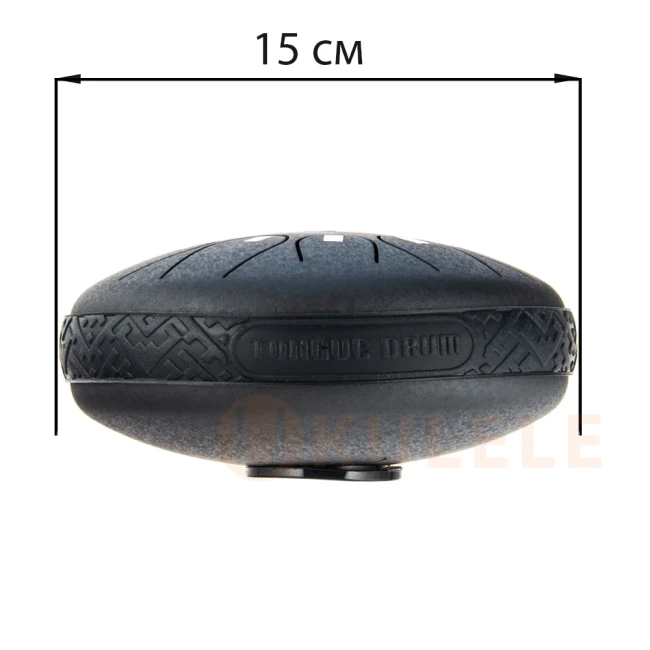 Глюкофон Hluru TOX11-6 Charcoal 6" (15см) 11 нот Tongue Drum 304 Stainless Steel