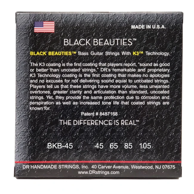 DR BKB-45 BLACK BEAUTIES Bass - Medium 45-105
