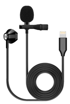 Fzone KM-06 Lavalier Microphone w/ Earphone (Lighting) 