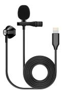 Fzone KM-06 Lavalier Microphone w/ Earphone (Lighting)  Fzone KM-06 Lavalier Microphone w/ Earphone (Lighting)