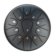 Hluru TOX11-6 InkBlack 6" (15см) 11 нот Tongue Drum 304 Stainless Steel
