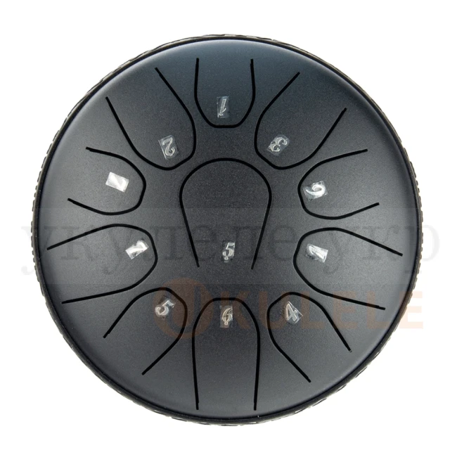 Глюкофон Hluru TOX11-6 InkBlack 6" (15см) 11 нот Tongue Drum 304 Stainless Steel