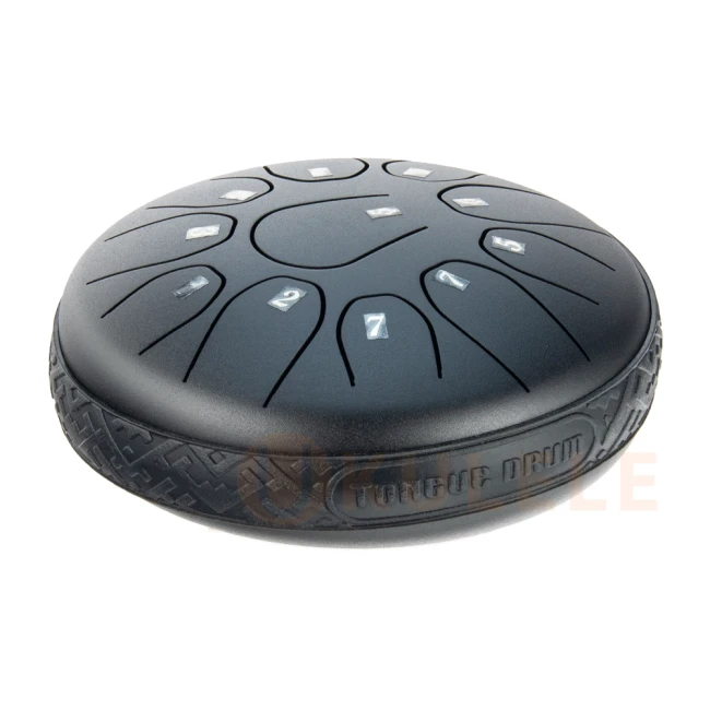 Глюкофон Hluru TOX11-6 InkBlack 6" (15см) 11 нот Tongue Drum 304 Stainless Steel