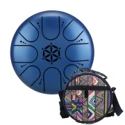 Hluru TCT8-5 DarkBlue 5" (13см) 8 нот Tongue Drum Titanium Steel