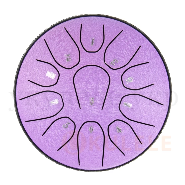 Глюкофон Hluru TOX11-6 Lavander 6" (15см) 11 нот Tongue Drum 304 Stainless Steel