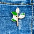Металевий значок брошка, пін з металу "Рослина" (pin0041)
