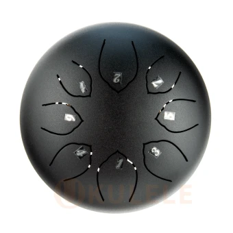 Hluru TOY8-6 InkBlack 6" (15см) 8 нот Tongue Drum 304 Stainless Steel